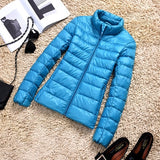 Down Parka Women Ultra-light Thin Down Jacket 2019